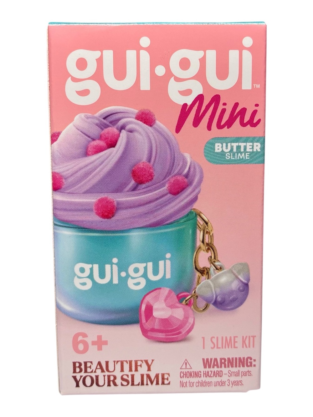 (1) Gui Gui Mini Slime Kit “Butter” ASMR Sensory Keychain Phone Clip Collectible
